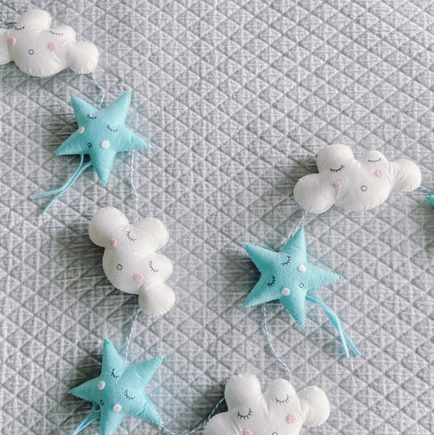 Reach for the Stars Garland - Blue